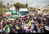 تشییع پیکر شهدای  ناوشکن دنا در شیراز