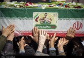 تشییع پیکر شهدای  ناوشکن دنا در شیراز