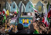 تشییع پیکر شهدای  ناوشکن دنا در شیراز