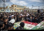 تشییع پیکر شهدای  ناوشکن دنا در شیراز