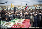 تشییع پیکر شهدای  ناوشکن دنا در شیراز