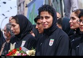 استقبال از تیم ملی فوتبال بانوان - زنجان