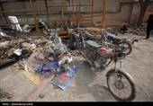 آثار تجاوز آمریکایی صهیونیستی به مجتمع فرهنگی آموزشی در همدان