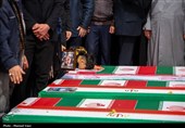 تشییع پیکر 12 شهید حملات آمریکایی صهیونی در تبریز