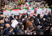 تشییع پیکر 12 شهید حملات آمریکایی صهیونی در تبریز