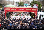 تشییع پیکر 12 شهید حملات آمریکایی صهیونی در تبریز