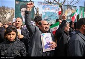 تشییع پیکر 12 شهید حملات آمریکایی صهیونی در تبریز