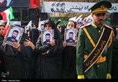 تشییع پیکر 12 شهید حملات آمریکایی صهیونی در تبریز