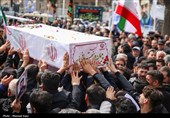 تشییع پیکر 12 شهید حملات آمریکایی صهیونی در تبریز