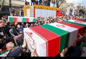 تشییع پیکر 12 شهید حملات آمریکایی صهیونی در تبریز