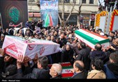تشییع پیکر 12 شهید حملات آمریکایی صهیونی در تبریز