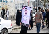 پیکر مطهر شهید ناوشکن دنا بر دستان مردم دیوشل تشییع شد