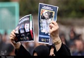 پیکر مطهر شهید ناوشکن دنا بر دستان مردم دیوشل تشییع شد