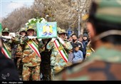 تشییع پیکر شهدای ناوشکن دنا در بجنورد