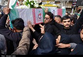 تشییع پیکر شهدای ناوشکن دنا در بجنورد