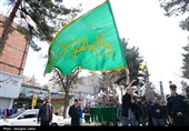 تشییع پیکر شهدای ناوشکن دنا در بجنورد