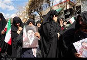 تشییع پیکر شهدای ناوشکن دنا در بجنورد