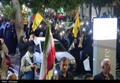 ادامه تجمع شبانه بوشهری‌ها در حمایت از نیروهای مسلح