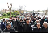 مراسم تشییع و خاکسپاری شهید علیرضا بیات در حرم حضرت عبدالعظیم حسنی (ع)