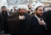 مراسم تشییع و خاکسپاری شهید علیرضا بیات در حرم حضرت عبدالعظیم حسنی (ع)