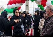 مراسم استقبال از تیم ملی فوتبال بانوان - قزوین