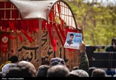 تشییع پیکر مطهر شهید محمدحسین رضایی در کاشان