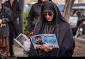 تشییع پیکر مطهر شهید محمدحسین رضایی در کاشان