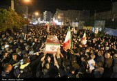 آیین استقبال و وداع با پیکر مطهر شهید ایمان خلیلی نژاد - خوزستان