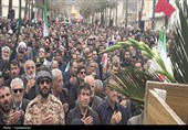 شهید ناوشکن دنا در شهرستان دنا آرام گرفت+تصاویر
