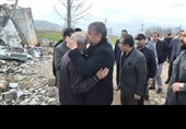 حضور مسئولان استانی در محل شهادت خانواده شهید بازگیر