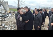 حضور مسئولان استانی در محل شهادت خانواده شهید بازگیر