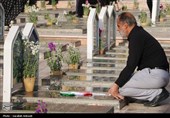 حال و هوای گلزار شهدای کرمان در پنجشنبه آخر سال