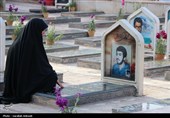 حال و هوای گلزار شهدای کرمان در پنجشنبه آخر سال