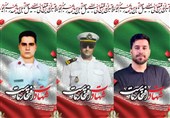 تشییع و خاکسپاری 3 شهید ناوشکن‌ دنا در نهاوند+تصویر