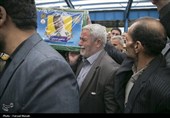 تشییع پیکر شهدای ناوشکن دنا در کرمانشاه