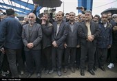 تشییع پیکر شهدای ناوشکن دنا در کرمانشاه