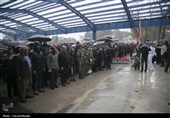 تشییع پیکر شهدای ناوشکن دنا در کرمانشاه