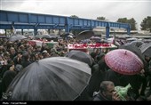 تشییع پیکر شهدای ناوشکن دنا در کرمانشاه