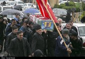 تشییع پیکر شهدای ناوشکن دنا در کرمانشاه