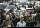 تشییع پیکر شهدای ناوشکن دنا در کرمانشاه