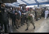 تشییع پیکر شهدای ناوشکن دنا در کرمانشاه
