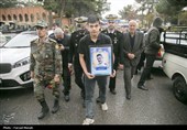 تشییع پیکر شهدای ناوشکن دنا در کرمانشاه