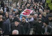 تشییع پیکر شهدای ناوشکن دنا در کرمانشاه