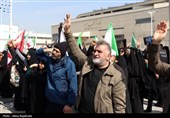 تشییع پیکر شهدای ناوشکن دنا در مشهد