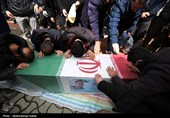 تشییع پیکر شهید وحید لطفی ندائی  - همدان