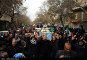 تشییع پیکر شهید وحید لطفی ندائی  - همدان