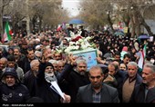 تشییع پیکر شهید وحید لطفی ندائی  - همدان