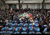 تشییع پیکر شهید وحید لطفی ندائی  - همدان