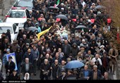 تشییع پیکر شهید وحید لطفی ندائی  - همدان