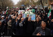 تشییع پیکر شهید وحید لطفی ندائی  - همدان